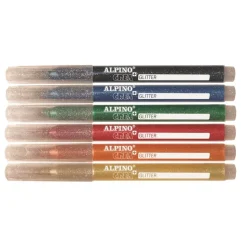 Set 6 Rotuladores Glitter Crea+ Alpino