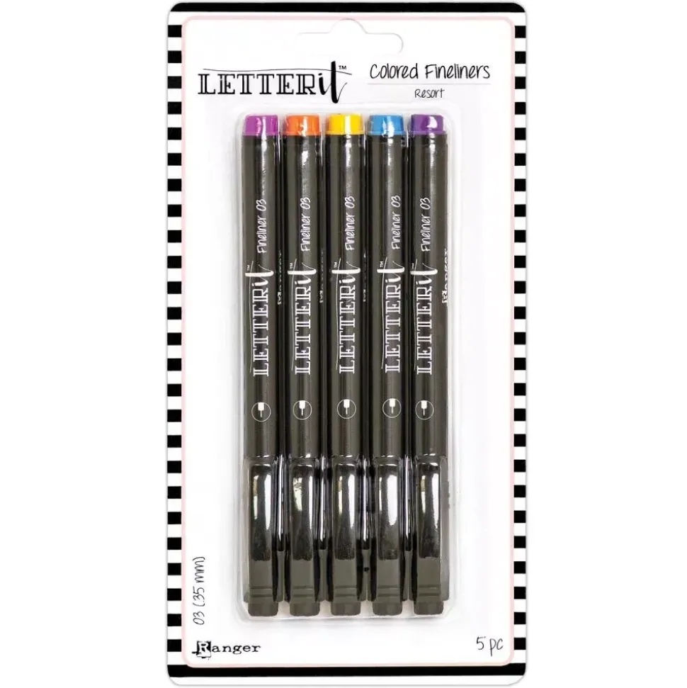 Set 5 Rotuladores Punta Fina Resort Letter It Ranger