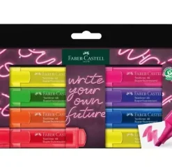 Set 8 Subrayadores Superfluorescentes GenZ Textliner 46 Faber-Castell