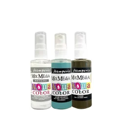 Set 3 tintas en spray Aquacolor Secret Diary Stamperia