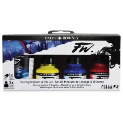 Set 3 tintas FW y Medium Daler-Rowney