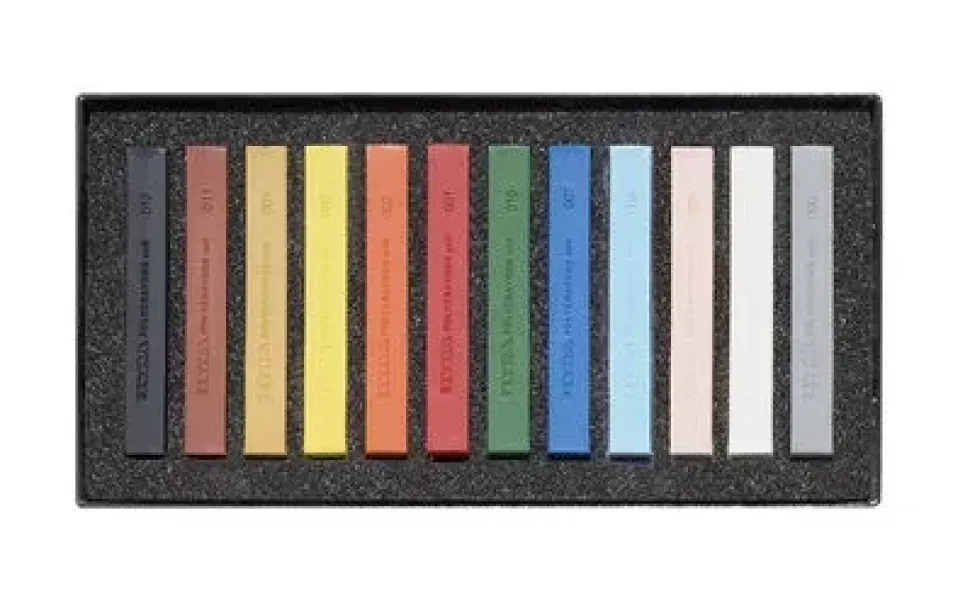 Set 12 tizas pasteles Polycrayons Soft Lyra