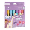 Set 6 témperas sólidas colores pastel Apli 6g