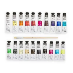 Set 20 tubos acrílico Studio y pincel Pebeo 20ml