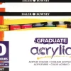 Set 10 Tubos Acrílicos Graduate Daler Rowney 38ml