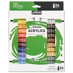 Set 24 Tubos Acrílicos Studio Acrylics Pebeo 12ml