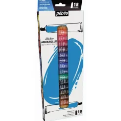 Set 18 Tubos Acuarela Studio Aquarelle Pebeo 12ml
