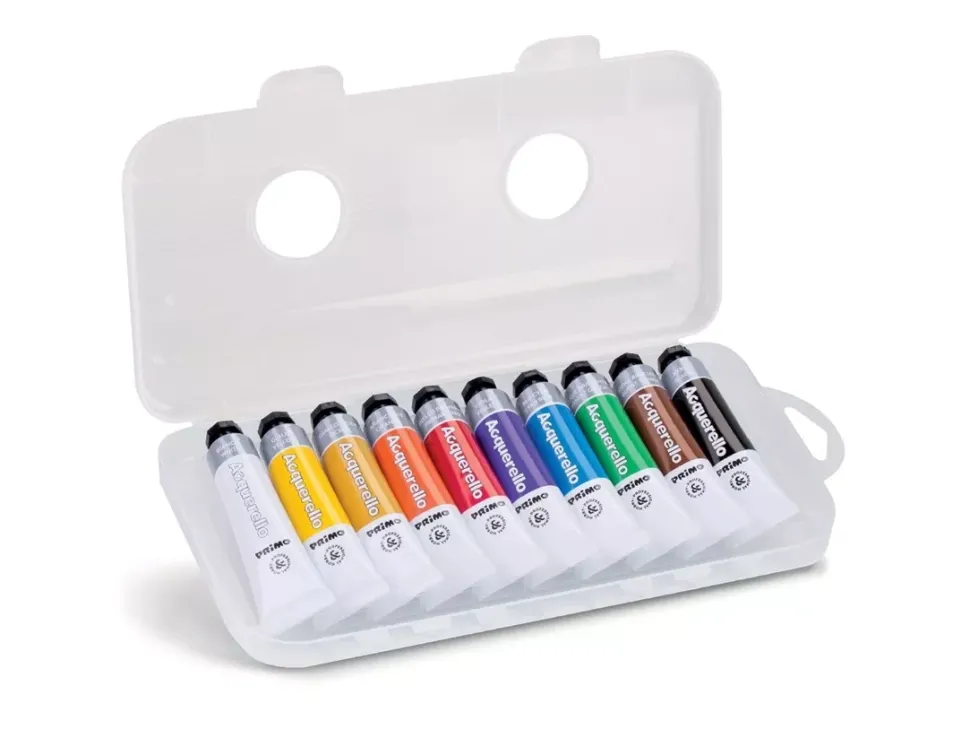 Set 10 tubos de acuarela fina Primo 18ml