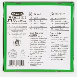 Set 5 tubos de gouache College Schmincke 20ml