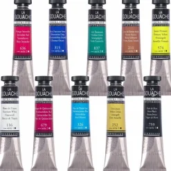 Set 10 tubos gouache extrafino surtidos Sennelier 21ml