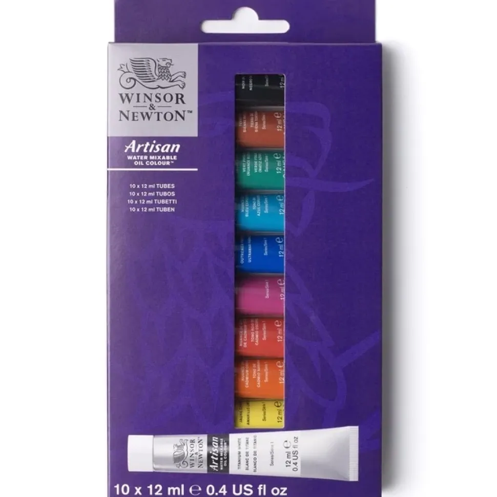 Set 10 tubos óleo al agua iniciación Artisan Winsor and Newton 12ml