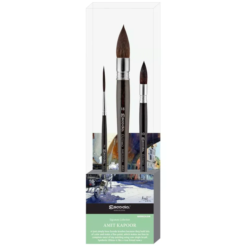 Set acuarela sintético Último Amit Kapoor 8618-1 Escoda