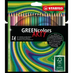 Set Arty 24 Lápices STABILO Greencolors