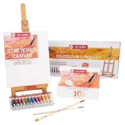 Set Combinación 12 Óleos + Caballete Talens