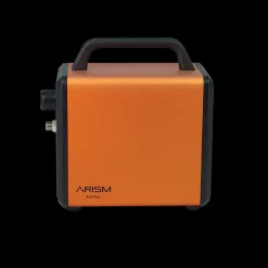 Set compresor Arism Mini Electric Orange con aerógrafo y accesorios Sparmax