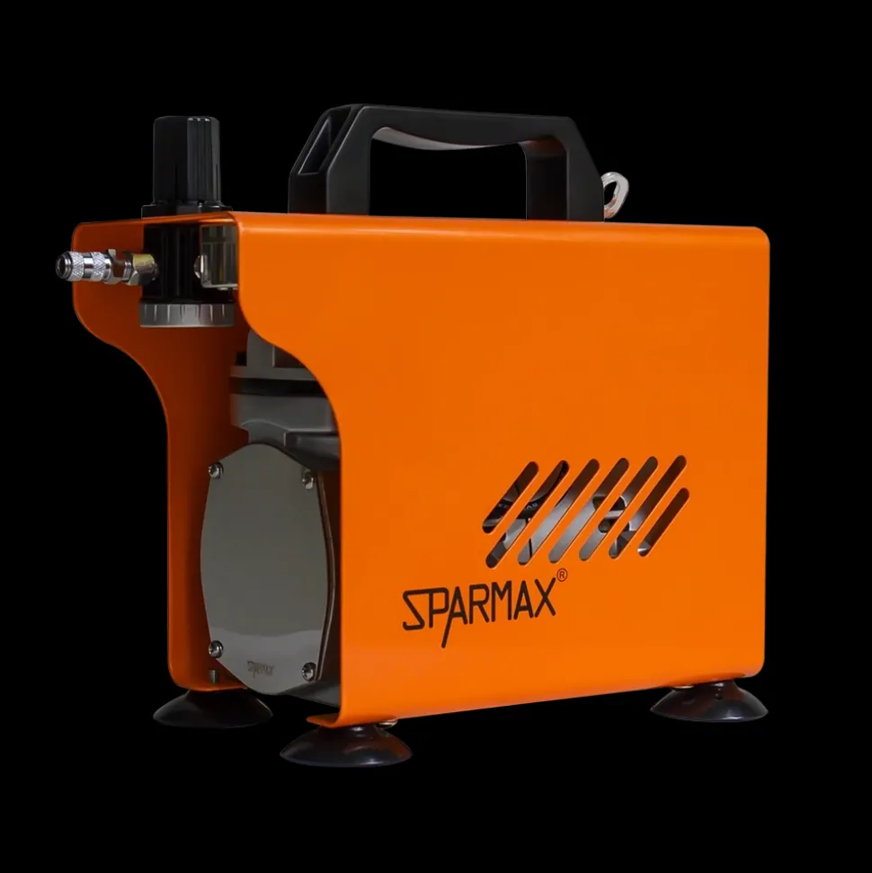 Set compresor Quantum Orange AC-501X y manguera 2m Sparmax