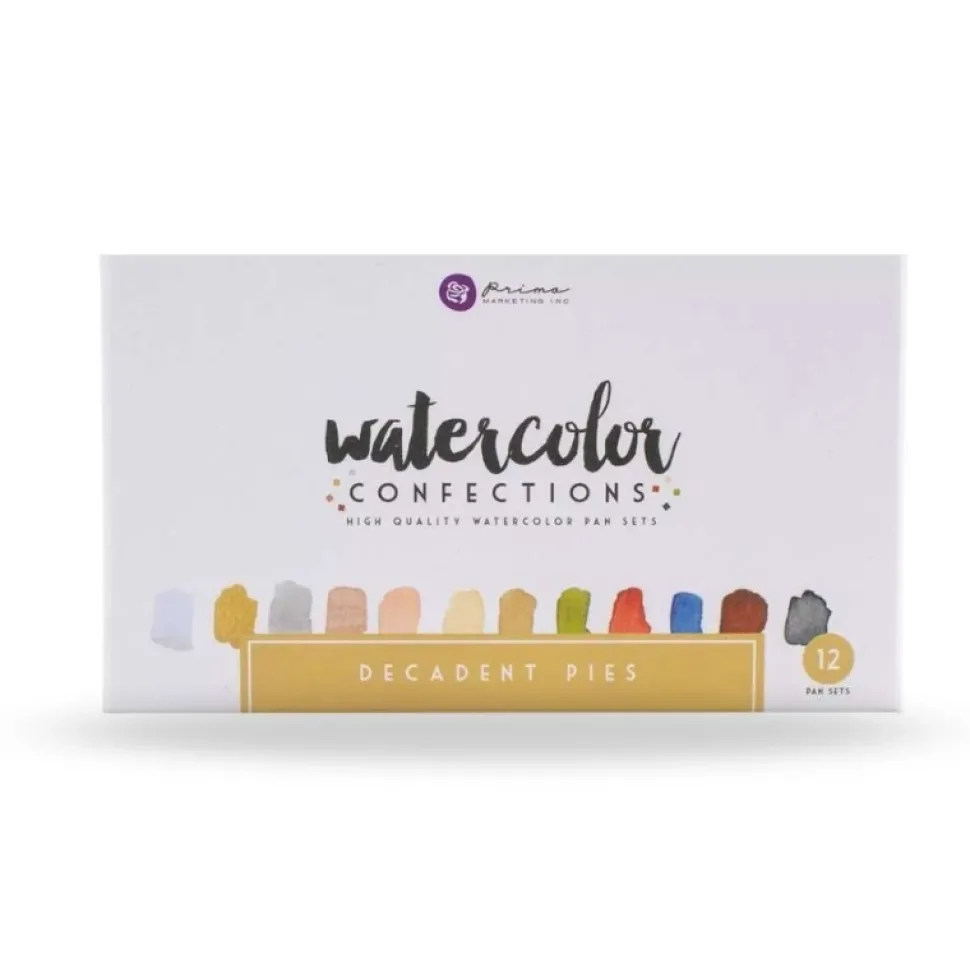 Set de 12 acuarelas Decadent Pies Prima Marketing