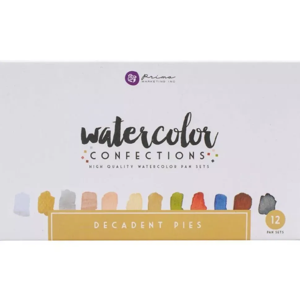 Set de 12 acuarelas Decadent Pies Prima Marketing