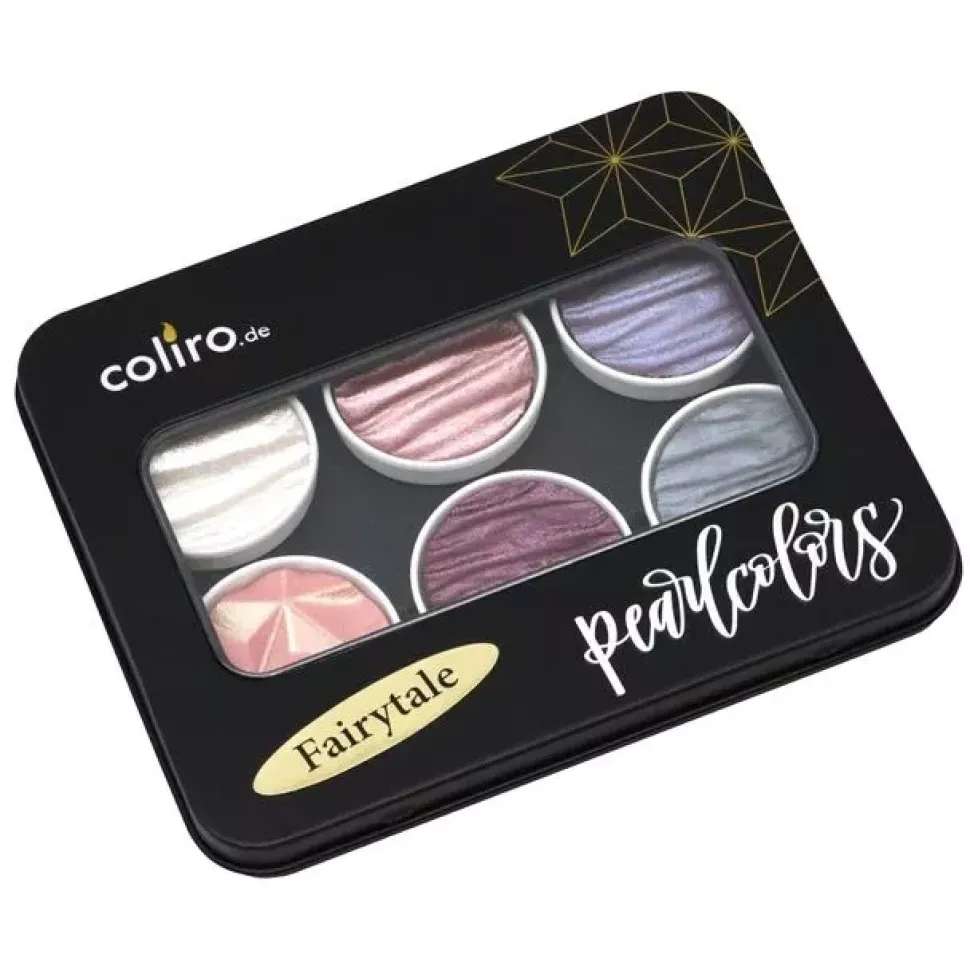 Set de 6 acuarelas Pearlcolor Fairytale Coliro