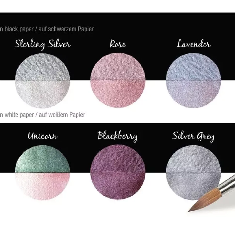 Set de 6 acuarelas Pearlcolor Fairytale Coliro