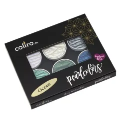 Set de 6 acuarelas Pearlcolor Ocean Coliro