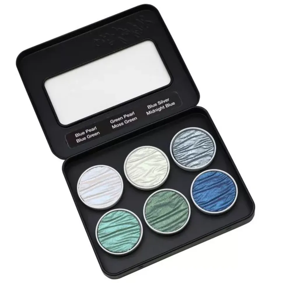 Set de 6 acuarelas Pearlcolor Ocean Coliro