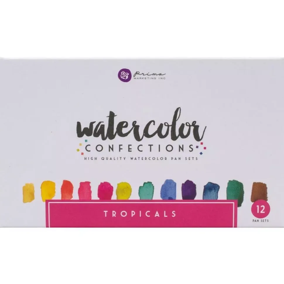 Set de 12 acuarelas Tropicals Prima Marketing