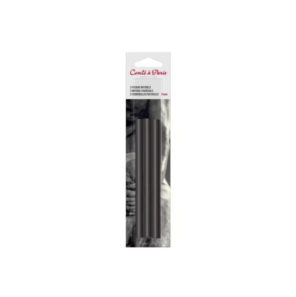 Set de 5 carboncillos naturales Conté à Paris 4mm