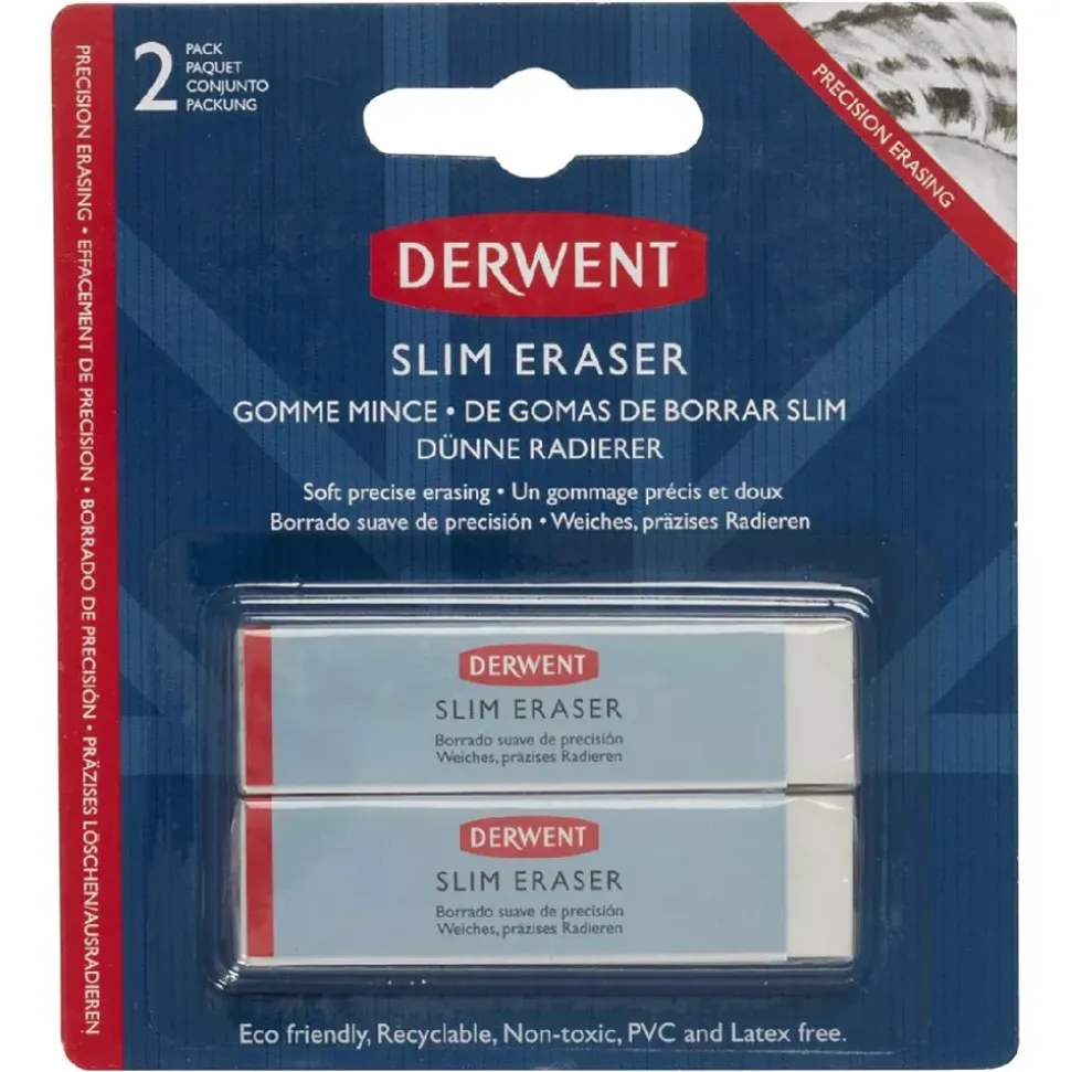 Set de 2 Gomas de Borrar Slim Derwent