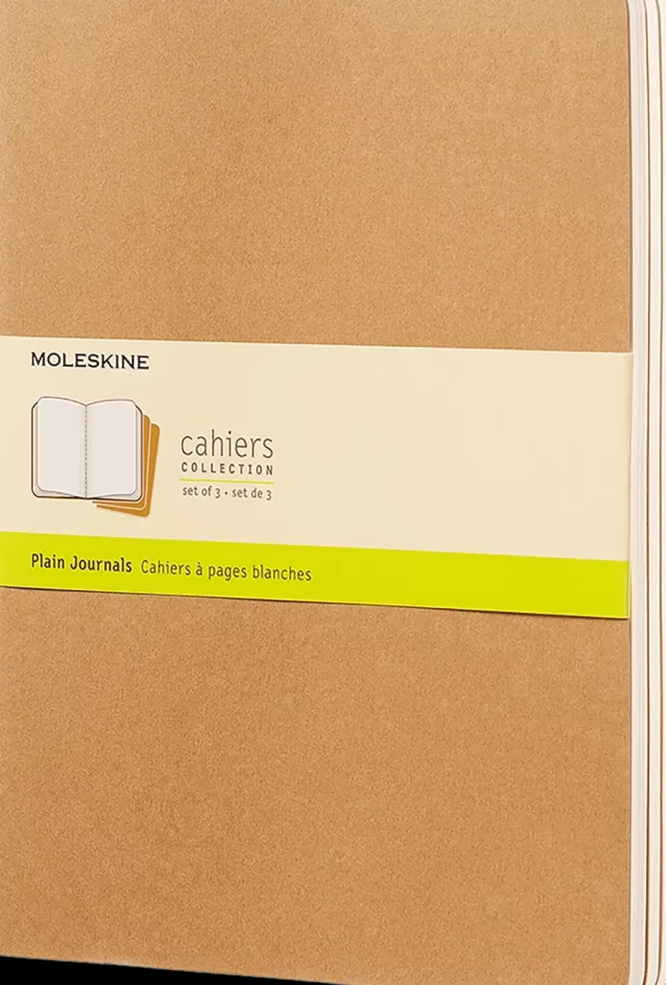 Set de 3 libretas Cahier Kraft Lisa 19x26cm Moleskine