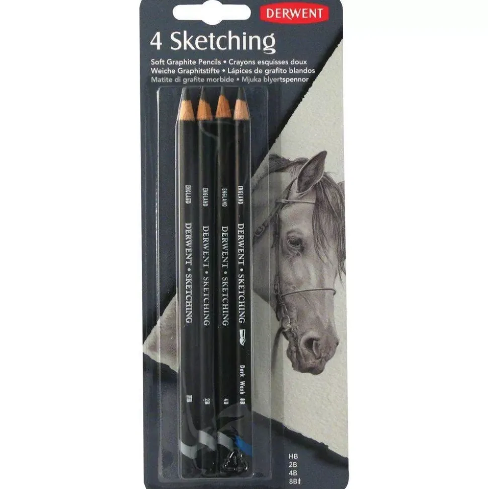 Set de 4 lápices Sketching Derwent