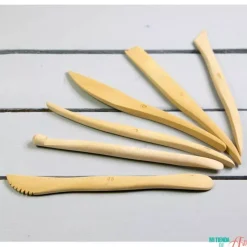 Set de 6 palillos dobles para modelar