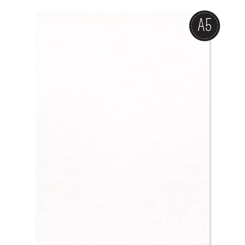 Set de 100 papeles de acuarela Intense White Texture Vaessen A5