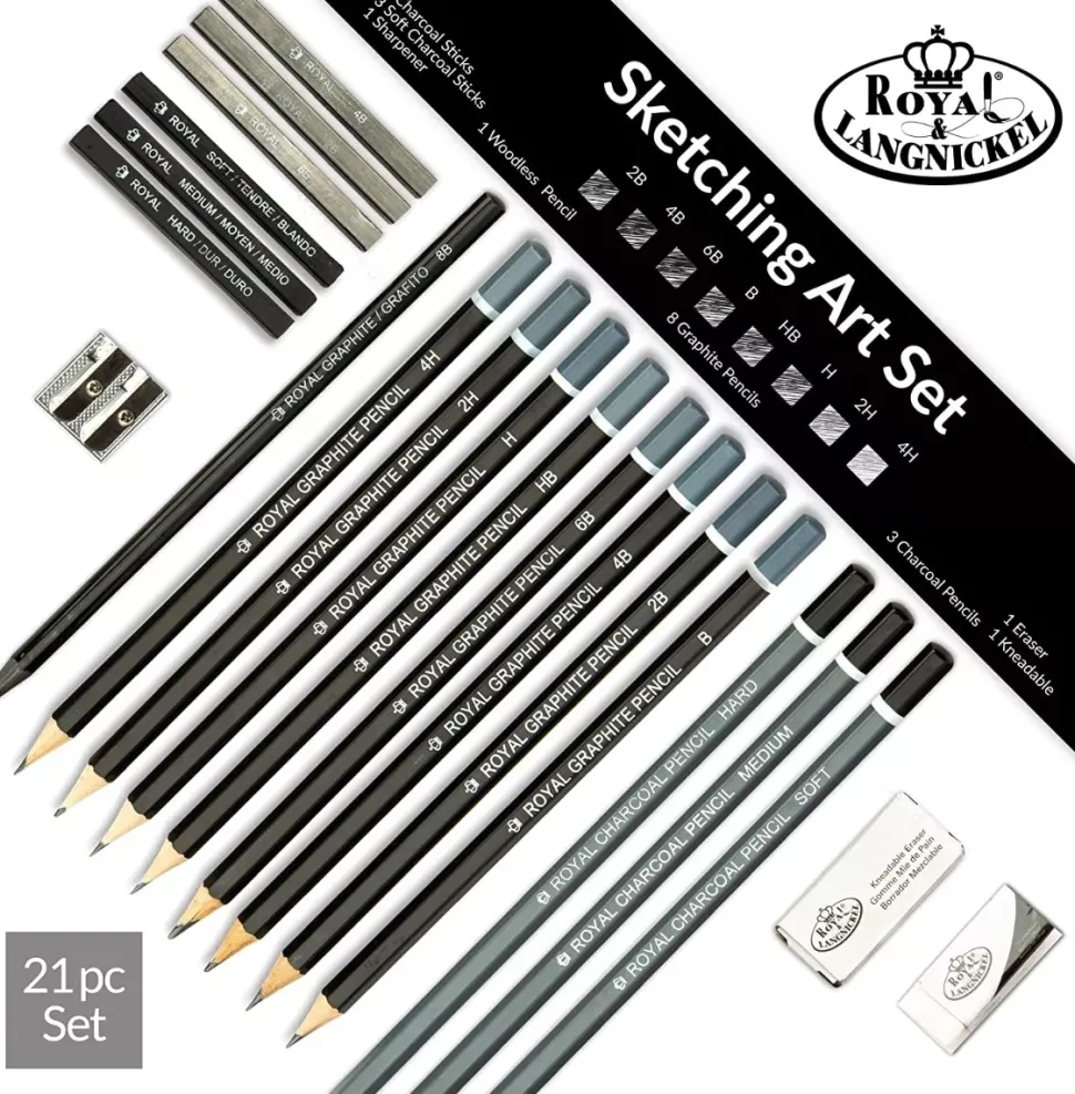 Set de 21 Piezas Essential Sketching Royal & Langnickel