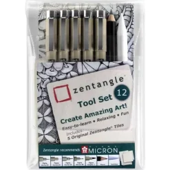 Set de 12 piezas para Zentangle Sakura Pigma Micron