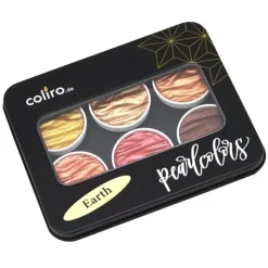 Set de 6 Pigmentos Coliro Finetec Earth Pearl Colors