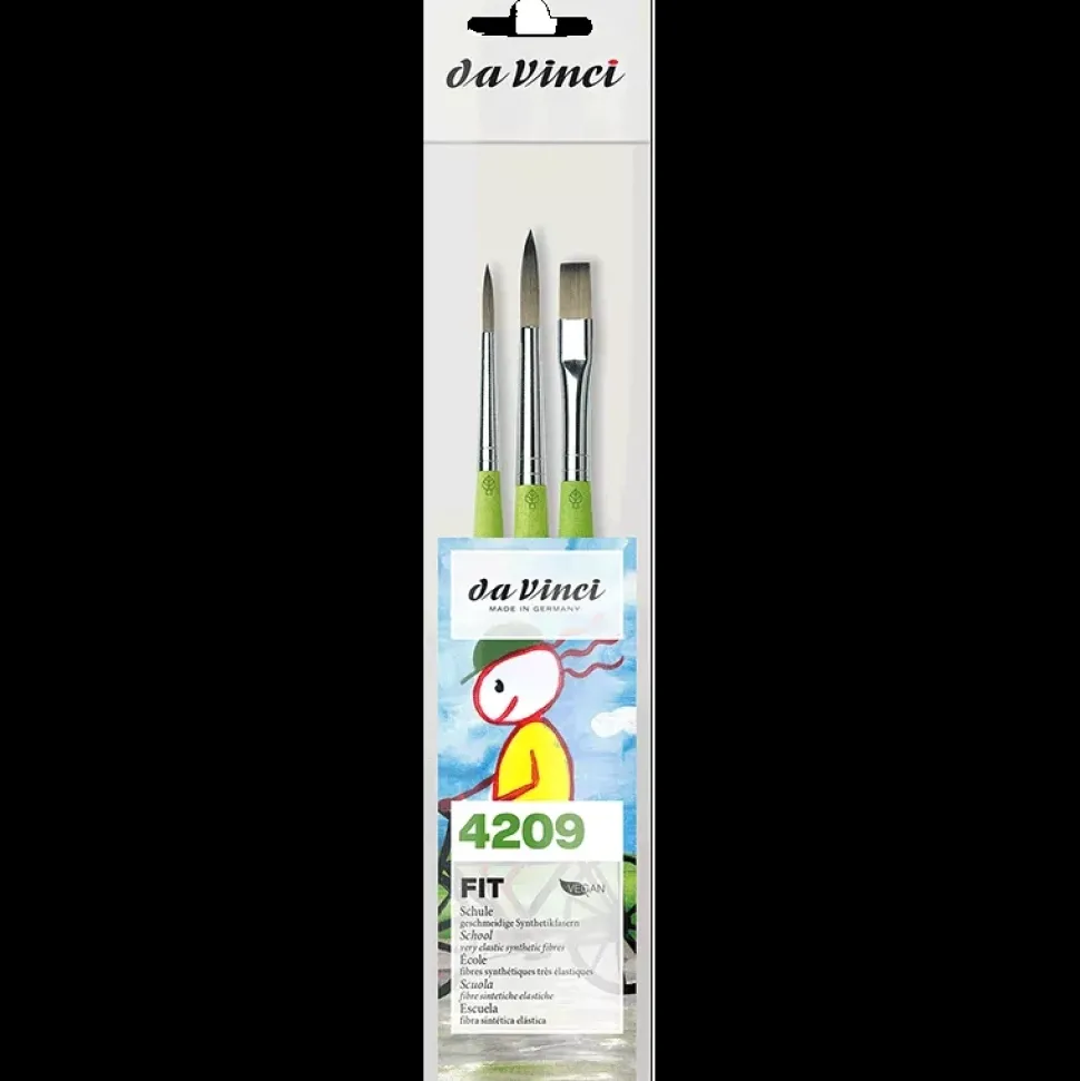 Set de 3 pinceles Fit da Vinci