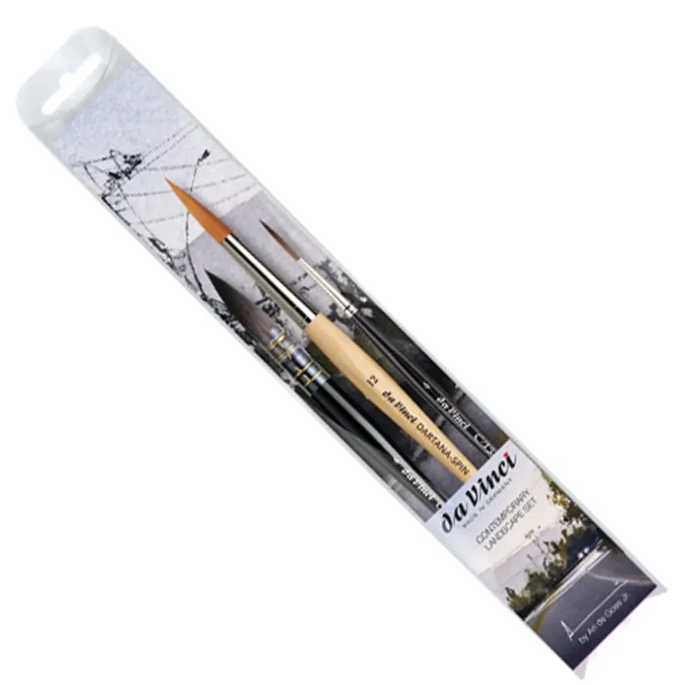 Set de 3 pinceles Paisaje Contempáneo de Ari de Goes Jr. da Vinci