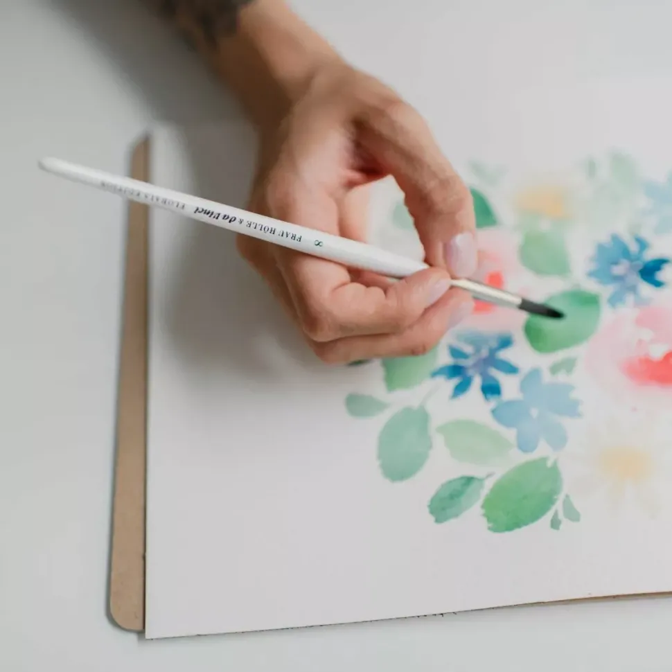 Set de 3 pinceles para acuarela floral de Frau Hölle da Vinci