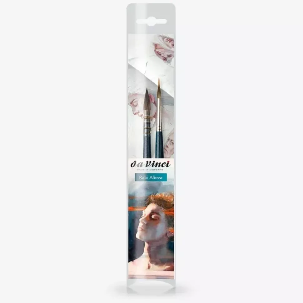 Set de 2 pinceles para acuarela de Rabi Alieva da Vinci