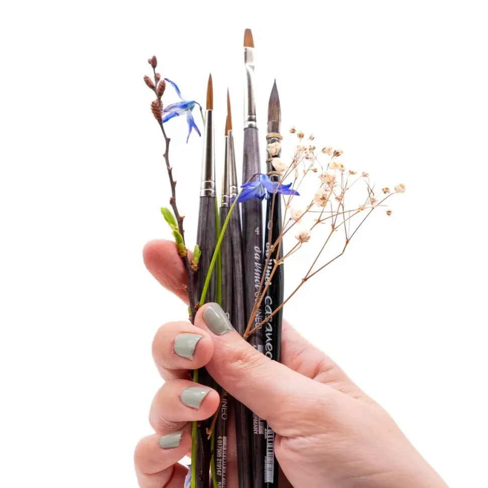 Set de 5 pinceles para acuarela boho de Frau von Nommel da Vinci