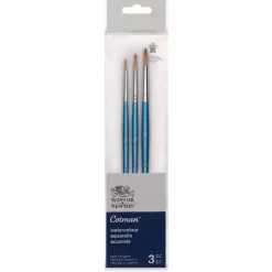 Set de 3 pinceles redondos acuarelas Cotman Winsor & Newton