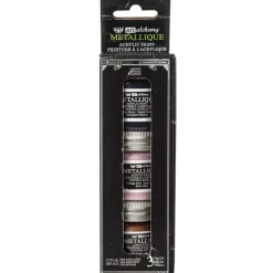 Set de 3 pinturas acrílicas metálicas Rococo Finnabair