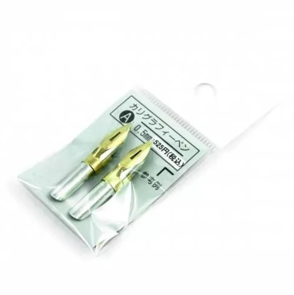 Set de 2 plumillas caligráficas A 0.5mm Tachikawa