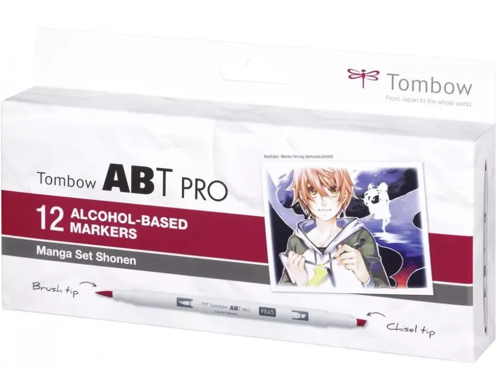 Set de 12 rotuladores ABT Pro Manga Shonen Tombow