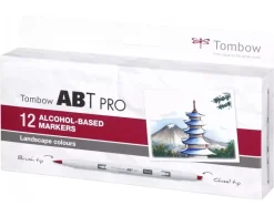 Set de 12 rotuladores ABT Pro Paisajes Tombow