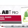 Set de 5 rotuladores ABT Pro Gama Verdes Tombow