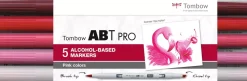 Set de 5 rotuladores ABT Pro Gama Rosas Tombow