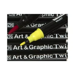 Set de 12 rotuladores Art and Graphic Twin Pastel Zig