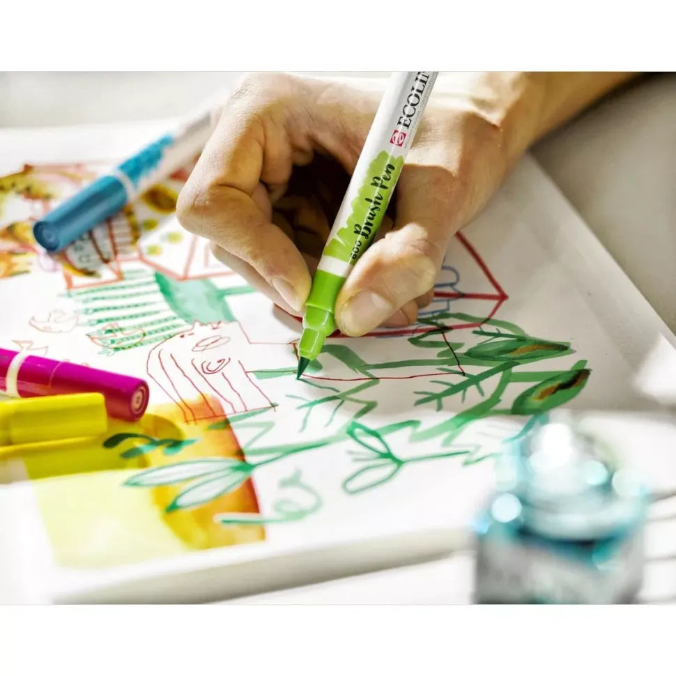 Set de 10 Rotuladores BrushPen Brillantes Ecoline